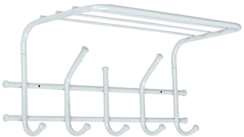 Фото Вешалка с полкой Эра 5 от производителя Завод металлических изделий в Крыму по цене 570 ₽