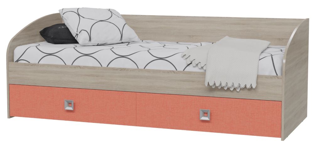 Фото Кровать односпальная Сити с ящиками (СМ 80х200)  от производителя Гранд Кволити в Крыму по цене 15&nbsp;940 ₽