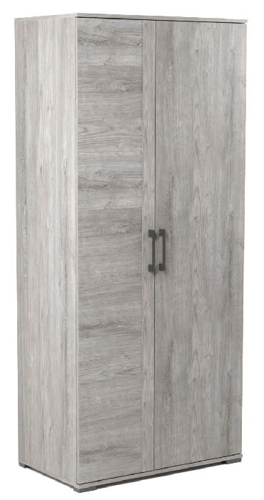 Шкаф для одежды глубокий Денвер Д-1 (90) двухдверный (риббек серый, риббек серый,(СБК))