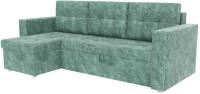 диван смарт угловой Г - морская волна