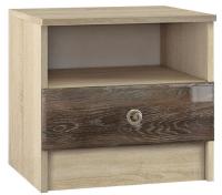 Тумба прикроватная дуб сонома-дуб шале мореный