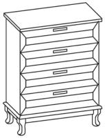 Фото mebel-dlya-gostinits комод ванесса 4 ящика производитель Ставрополь Мебель