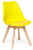 Стул Тюлип (Tulip) 73 ( Обивка стула:пластик, бук, желтый (Tetchair) )