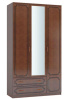 Фото Шкаф Лакированный ШР-3 (123) с зеркалом трехдверный от производителя Браво-мебель в Крыму по цене 36&nbsp;530 ₽