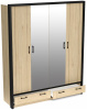 Фото Шкаф Бостон (180) четырехдверный (2 зеркала) от производителя СБК в Крыму по цене 34&nbsp;930 ₽