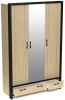Фото Шкаф Бостон (135) трехдверный (1 зеркало) от производителя СБК в Крыму по цене 27&nbsp;200 ₽
