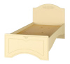 Кровать односпальная Ассоль плюс АС-26 (СМ 80х200) без основания ( 80х200 , ЛДСП/МДФ , ваниль/ваниль , без подъемного мех. , без ящиков , без матраса (Компасс) )