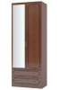 Фото Шкаф Лакированный ШР-2 (82) двухдверный с зеркалом от производителя Браво-мебель в Крыму по цене 19&nbsp;310 ₽