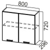 Фото Кухня Арабика шкаф навесной Ш800 от производителя SV-мебель в Крыму по цене 3&nbsp;610 ₽