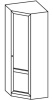 Фото Шкаф Микки-1 (75) угловой от производителя Ставрополь Мебель в Крыму по цене 10&nbsp;440 ₽