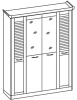 Фото Шкаф Прованс (182) четырехдверный от производителя Ставрополь Мебель в Крыму по цене 22&nbsp;350 ₽