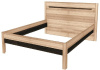Кровать двуспальная Афина А3Г (СМ 180х200) без ортопедического основания ( 180х200 , ЛДСП , дуб крафт , без подъемного мех. , без ящиков , без матраса (Заречье) )