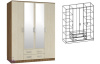 Фото Шкаф Светлана (168) четырехдверный от производителя Мебель Маркет в Крыму по цене 34&nbsp;440 ₽
